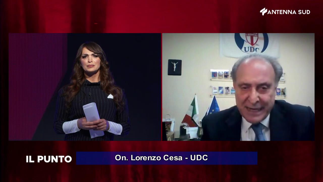 Caro-Bollette. Il segretario nazionale Udc Lorenzo Cesa ospite de “Il Punto” su Antenna Sud