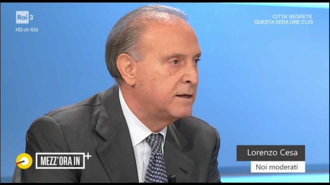 Il segretario nazionale Udc Lorenzo Cesa ospite a Mezz’ora in più – Noi Moderati