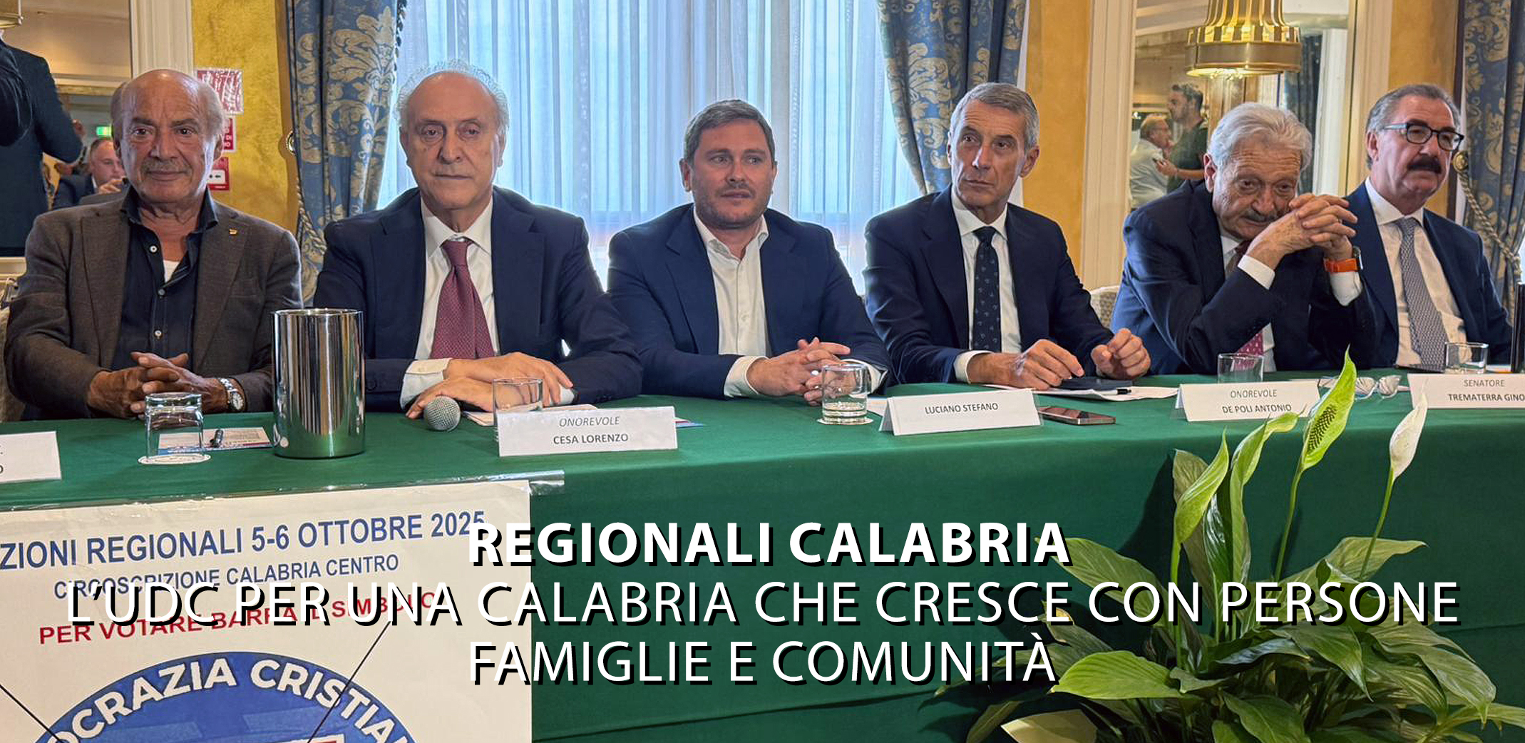 Regionali Calabria | L’UDC per una Calabria che cresce con persone, famiglie e comunità