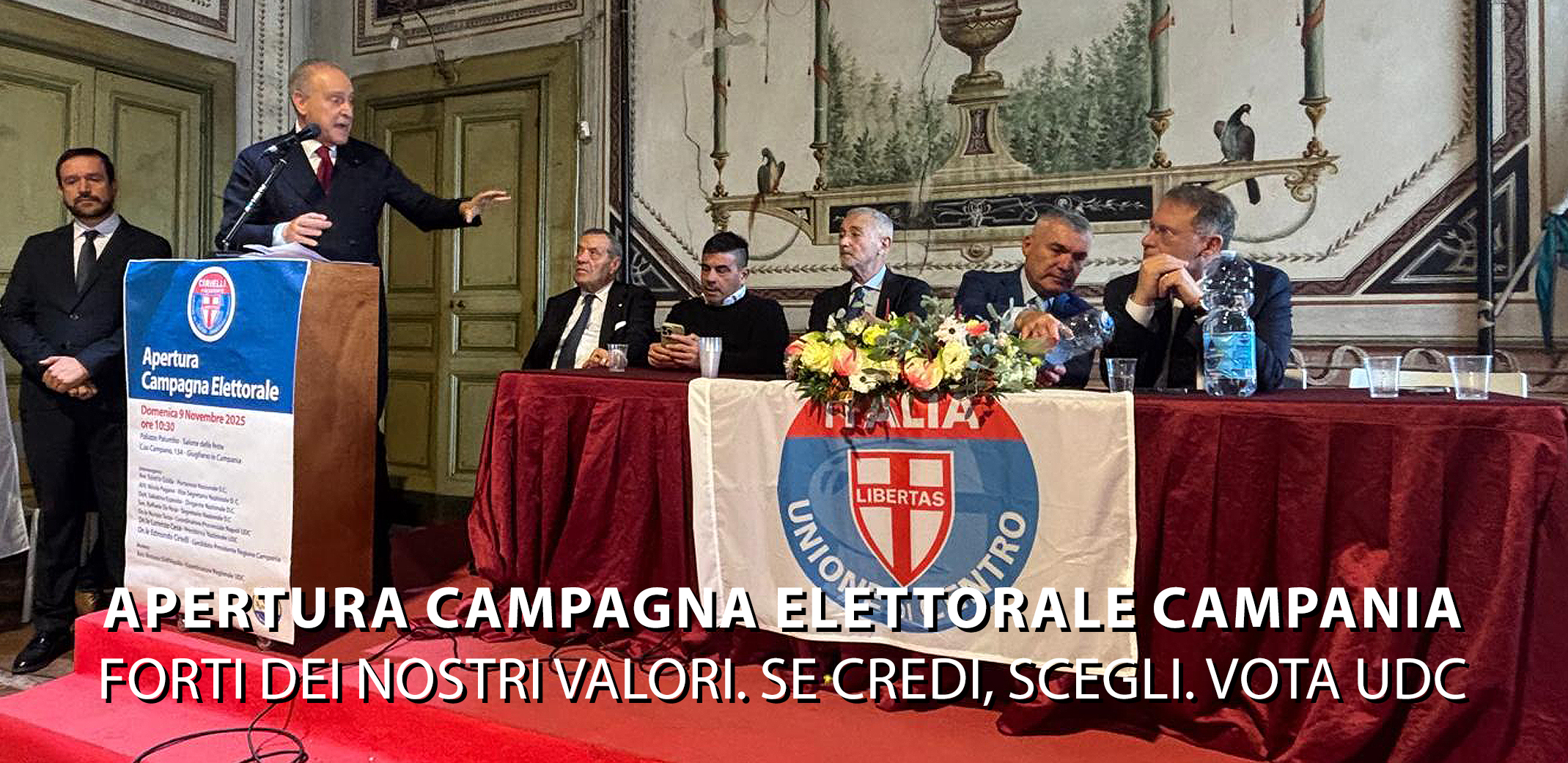 Regionali Campania | Apertura ufficiale della campagna elettorale UDC a sostegno di Edmondo Cirielli